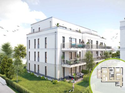 Neubau 3-Zimmer-Wohnung mit XL-Balkon I Aufzug I provisionsfrei