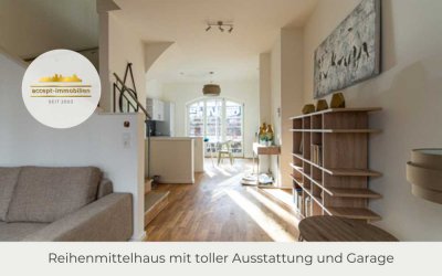 ** Reihenmittelhaus| 2 Bäder | Terrasse | Parkett | Fußbodenheizung | Garage**