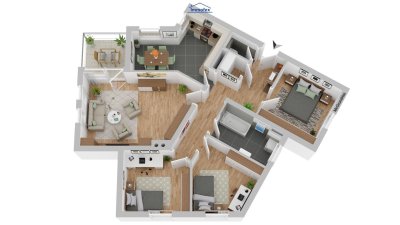 Traumwohnung in Kufstein: Geräumige 4-Zimmer-Wohnung mit Balkon, Loggia und Garage in Top Lage