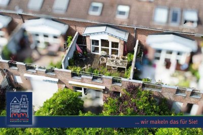 Stilvolles Juwel auf zwei Ebenen mit atemberaubender Dachterrasse in Gievenbeck