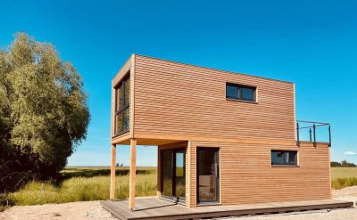 Exklusives Ferienhaus auf eigenem Grundstück mit herrlichem Boddenblick,