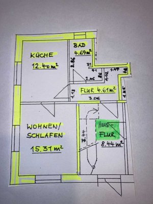 Stilvolle 1-Raum-Erdgeschosswohnung in Waren (Müritz)