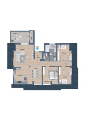 Moderne 4,5-Zimmer-Wohnung im Neubau – Ihr neues Zuhause im Dachgeschoss in Alfdorf! Wohnung Nr. 13