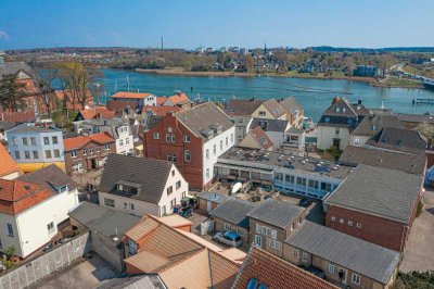 Lichtdurchflutetes Dachloft zentral in Kappeln und dennoch in einem idyllischen ruhigen Innenhof