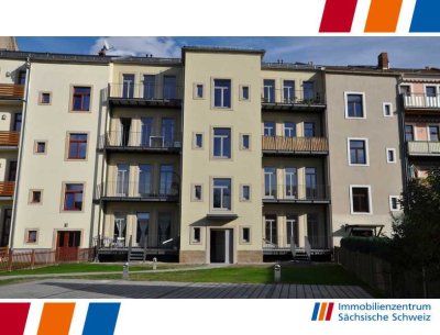 3 Raumwohnung mit Balkon und Gartennutzung in der Pirnaer Altstadt!