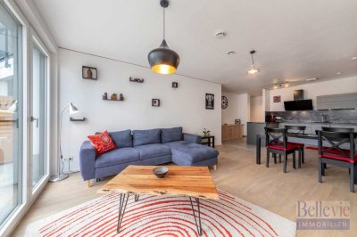 Neuwertige einzigartige  4 Zimmer-Wohnung mit großer Süd-West Terrasse