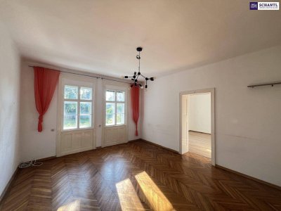 Heizung im Preis inbegriffen ! Liebevolle Hochparterre-Wohnung mit Kamin und Gartennutzung! Gratis privater Stellplatz!