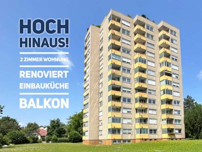 Hoch hinaus! Renovierte 2-Zimmer-Wohnung in Backnang mit Balkon und Einbauküche