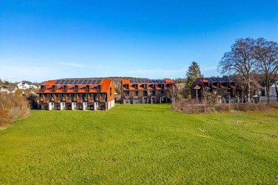 Neubau: Mittelhaus mit grünem Rückzugsort