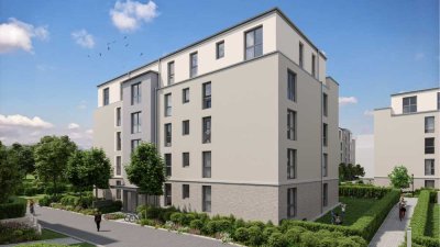 Moderne Wohnlösung im 2. OG: 2 Zi. im Landwehr Quartier (KfW55)