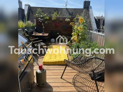 Tauschwohnung: Suche 3 Zimmer mit Balkon gegen 2 Zimmer mit Dachterrasse