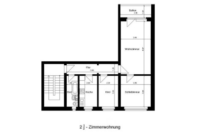 2,5 Zimmer Wohnung EG wartet auf neue Mieter