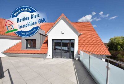 HAUS PAULA! Neubauwohnung mit 34m² Dachterrasse ! Wärmepumpe - Aufzug - Tiefgarage