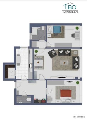 TOP Kapitalanlage 2024*helle 3 Zimmerwohnung mit 2 Stellplätzen in Citylage*5 % Rendite