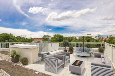 Sofort beziehbar! 2-Zi.-Dachterrassenwhg. mit XXL-Dachterrasse & Balkon in "Landsbergs neuer Seite"