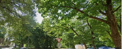 Helle 2 - Zimmer - Wohnküche - Bad - Wohnung mit Blick auf den Park in Augsburg Lechhausen