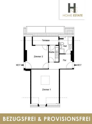 Bezugsfreie Dachgeschosswohnung - Detailverliebt & Provisionsfrei