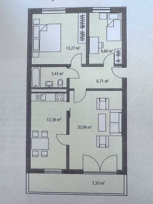 3-Raum-Wohnung mit Balkon, EBK und saniertem Bad in Berlin Friedrichshain