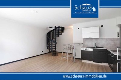 Wohlfühloase - 2-Zimmer-Maisonette-Wohnung mit Garten u. Tiefgarage in zentraler Lage von Moers!