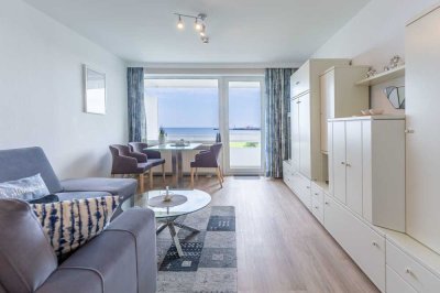 2-Zimmer Ferienwohnung in der 4. Etage mit traumhaftem Meerblick sowie Schwimmbad und Sauna