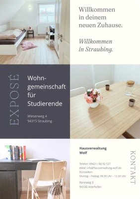 WG-Zimmer **Wohngemeinschaft für Studierende** **All-inclusive Miete ab 450 Euro**