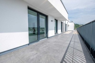 Moderne Eigentumswohnung mit offenem Grundriss und XXL-Dachterrasse