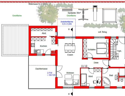 Geschmackvolle 3-Zimmer-Wohnung mit großem Balkon in Spiegelberg