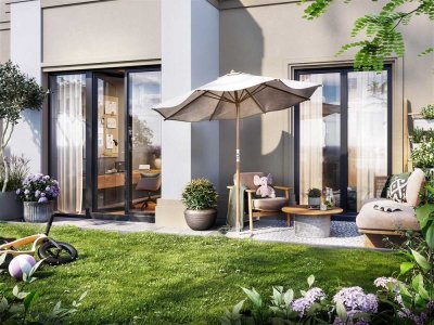 Grüne Idylle in der Stadt: Exklusive 3-Zimmer-Wohnung mit Privatgarten in attraktiver Lage