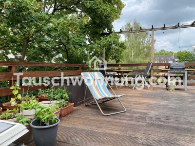 Tauschwohnung: 2 Zimmer mit großer Dachterrasse