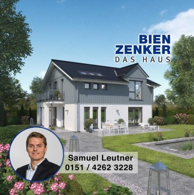 Bauen mit Bien-Zenker: Neubauprojekt in Eberbach - Einfamilienhaus mit Rechteck-Erker und Freisitz