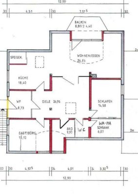 Schöne 3,5-Raum-Wohnung mit EBK und Südbalkon in Sankt Leon-Rot