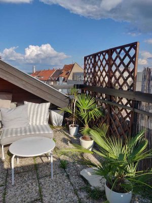 Maisonette-Wohnung mit Dachterrasse
