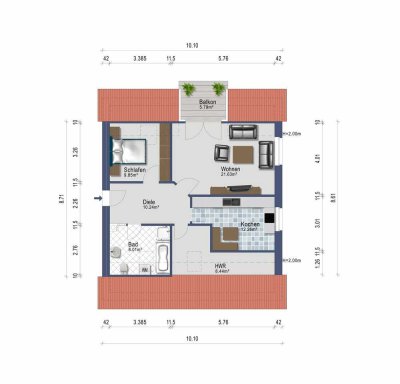 Charmante 2,5-Zimmer-Wohnung in Uelzen