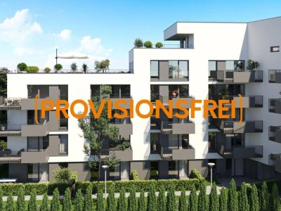 * * * PROVISIONSFREI * * * Exklusive Erstbezug-Wohnung in Wels: 2 Zimmer, Balkon, Tiefgarage - Perfekt für Singles &amp; Paare