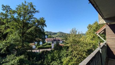 Vermietete 1-Zimmer-Wohnung mit herrlicher Aussicht, Balkon, Keller