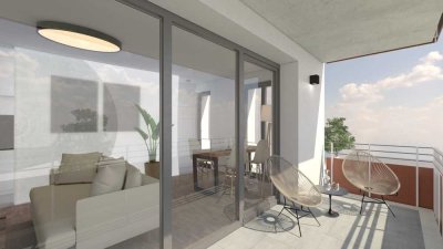 Erstbezug/Neubau: Moderne 3-ZKB Wohnung mit Balkon - Wohnen im Stadtkern Kandel