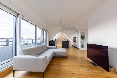 Erstbezug! Exklusive Maisonette in Top-Lage mit 2 Terrassen und Panoramablick - Erstbezug Nähe ORF!