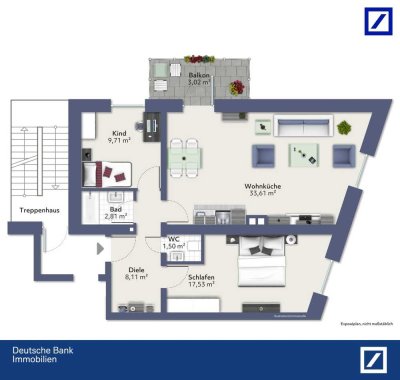 Vollständig sanierte Erdgeschosswohnung ++ Gehobene Ausstattung ++ Balkon