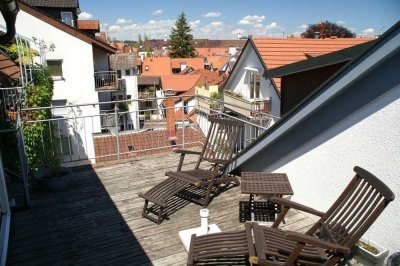 Möblierte 2-Zimmer-Maisonette-Whg. mit sonniger Terrasse in Konstanz, Altstadt