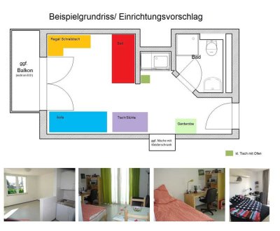 STUDENTEN-Apartment mit Balkon, Pantry & Duschbad!