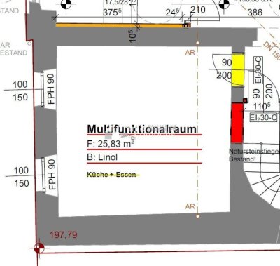 Gewerberaum (Büro, Praxisraum, sonstige Gewerbe) zu vermieten - 25,83m²