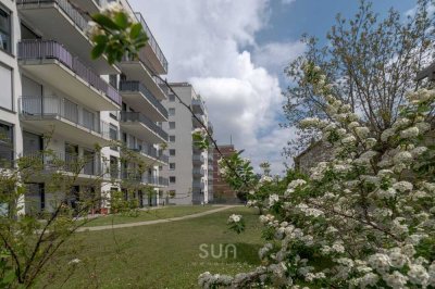 **2-Zimmer-Wohnung** Komfortables Zuhause mit einem Panoramablick auf die Frankfurter Skyline