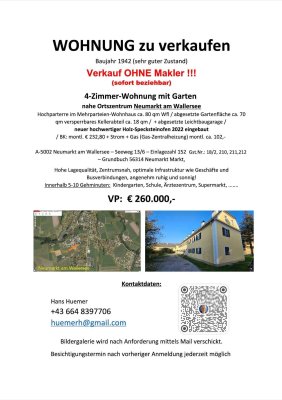 Wohnungsverkauf OHNE Makler!