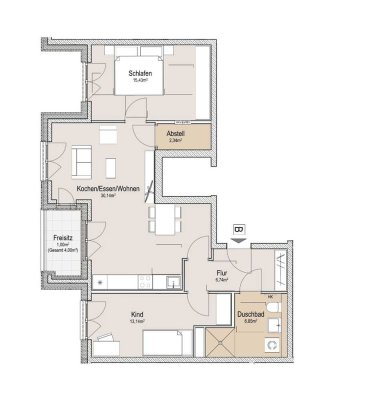 Einzug in Ihr Traum-Zuhause: 3-Zimmer-EOF-Wohnung im Neubau