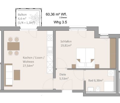 **Wohnberechtigungsschein Stufe 2 erforderlich** 2-Zimmer Neubauwohnung - ROLLSTUHLGERECHT -