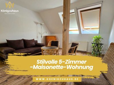 Stilvolle 5-Zimmer-Maisonette-Wohnung mit Balkon – Ihr neues Zuhause über den Dächern von Jena