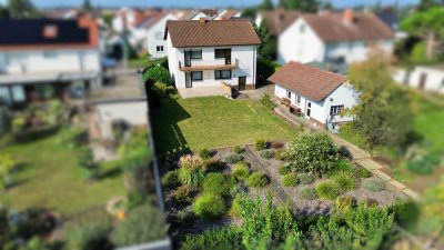 Ein- bis Zweifamilienhaus mit großem Garten in ruhiger Lage Dannstadts