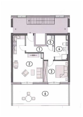 Wohnen in Kritzmow! barrierearme 2-Zimmer-Dachgeschoss-Whg. mit Dachterrasse & Vollbad-Neubau 2023!