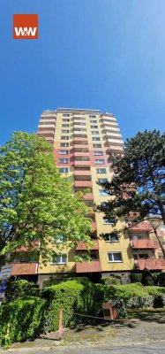 Modernisierte, gemütliche Single Wohnung mit Loggia und Skyline Blick in Frankfurt/Bockenheim