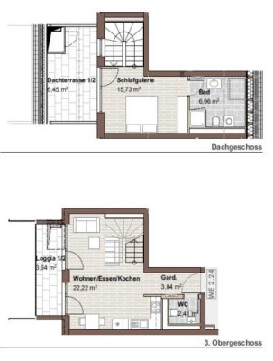 2-Z.-Maisonette-Wohnung mit Balkon+EBK in Neu-Ulm ab 1.5.2025